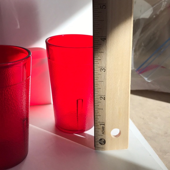 Vintage Acrylic Cambro 4 ounce acrylic juice cups - Picture 3 of 12